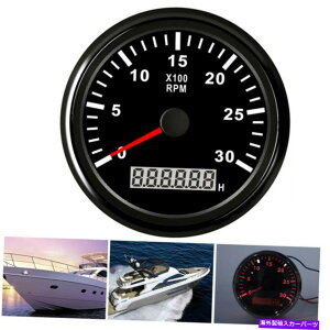 ^R[^[ 85mmh}^R[^[J[{[g^`[^[Q[Wԃ[^[0-3000rpm 85mm Waterproof Marine Tachometer Car Boat Tacho Meter Gauge Hourmeter 0-3000RPM