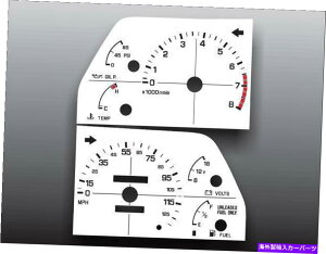 ^R[^[ tBbg1990-1992XoC^bNAiO_bVCXggzCgtFCXQ[W Fits 1990-1992 Subaru Loyale Tach Analog Dash Instrument White Face Gauges