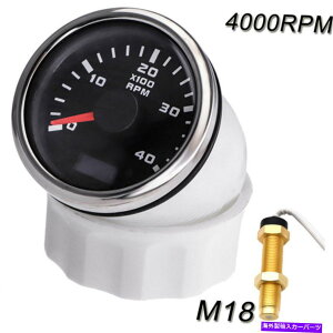 ^R[^[ 52mm}{[g^R[^[4000rpmQ[WbhLCDfW^A[[^[w/ZT[ 52mm Marine Boat Tachometer 4000RPM Gauge Red LCD Digital Hour Meter W/ Sensor