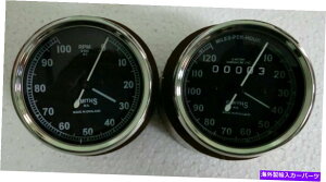 ^R[^[ X~X120 kmphXs[h[^[10,000 rpm^R[^[80 mmAM18x1.5XbhvJ Smiths 120 kmph Speedometer 10,000 rpm Tachometer 80 mm , M18x1.5 thread Replica