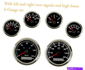 ^R[^[ 6Q[WZbgZ_[120kphxv^R[^[Rx{gICbhLED 6 gauge set with sender 120KPH speedometer tachometer fuel temp volt oil red led