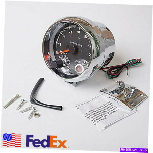 タコメーター 米国船3.75 "7カラーLEDタコメーターゲージ0-8000 rpm 4 6 8シリンダーエンジン US SHIP 3.75" 7 Color LED Tachometer Gauge 0-8000 RPM For 4 6 8 Cylinder Engine