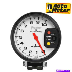 ^R[^[ 5795t@g^R[^[AiOzCgubN5 "127mmQ[W0-10000 rpm AutoMeter 5795 Phantom Tachometer Analog White Black 5" 127mm Gauge 0-10000 RPM