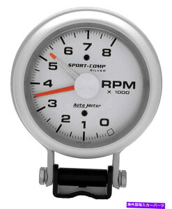 ^R[^[ 3781E^Cg3-3/4 "Vo[^R[^[8000 rpm}Eg AutoMeter 3781 Ulita-Lite 3-3/4" Silver Tachometer 8000 RPM Pedestal Mount