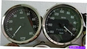 ^R[^[ X~XvJ100 mmXs[h[^[180 kphA`NbNƃ^R[^[NbNCY Smiths Replica 100 mm Speedometer 180 KPH anti clock with Tachometer clock wise