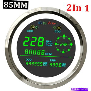 ^R[^[ ^R[^[ƃ}`CWP[^[I[goCp85mmzCgGPSXs[h[^[Q[W 85MM White GPS Speedometer Gauge for Motorcycle with Tachometer &Multi-Indicator