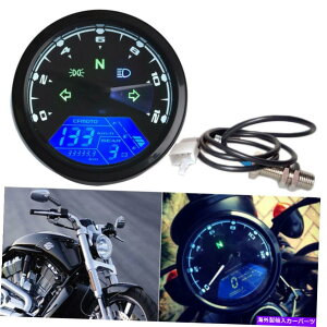 ^R[^[ LCDfW^[^[TCNxvsv[^[oCN^R[^[Q[WV LCD Digital Motorcycle Speedometer Odometer Motor Bike Tachometer Gauge New