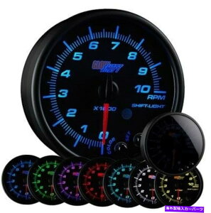 ^R[^[ 95mmubN7J[3 3/4_bV^R[^[Q[WWVtgCg-GS -T716 95mm Black 7 Color 3 3/4 In Dash Tachometer Gauge w Shift Light - GS-T716