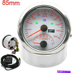 ^R[^[ 85mm 0-200mph GPSXs[h[^[Q[Wt8000 rpm^R[^[p̎ԗ{[gATṼ^R[^[ 85mm 0-200MPH GPS Speedometer Gauge With 8000 RPM Tachometer for Car Boat ATV