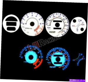 �^�R���[�^�[ 93-97�̃z���_�O���O���[�Q�[�WMPH�L�b�g�̃z���C�g�t�F�C�X93-97�z���_�f���\��w/�^�b�N White Face Reverse Indiglo Glow Gauge MPH Kit For 93-97 Honda Del Sol w/Tach�y���s�A���i�z