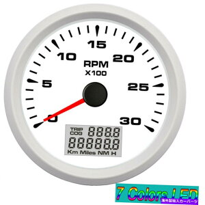 ^R[^[ 85mmԃ}{[g^R[^[^`Q[WfB[[GW0-3000rpm w/ hourmeter 85mm Car Marine Boat Tachometer Tacho Gauge Diesel Engine 0-3000RPM w/ Hourmeter