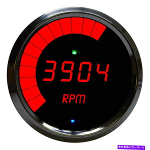 タコメーター Intellitronix MS9003R LEDデジタルタコメーター、赤 Intellitronix MS9003R LED Digital Tachometer, Red