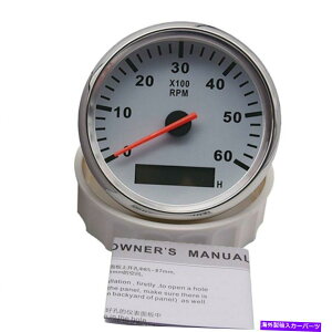 ^R[^[ 85mm}J[{[gRPM^R[^[Q[WLCD^`fW^A[[^[0-6000RPM 85mm Marine Car Boat RPM Tachometer Gauge LCD Tacho Digital Hour Meter 0-6000RPM