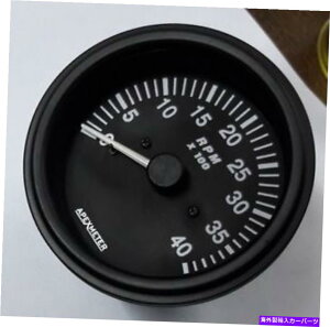 ^R[^[ ^R[^[0-4K RPMI^l[^[MQ[WubNx[ Tachometer 0-4K RPM Alternator Signal Gauge Black Bezel