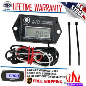 ^R[^[ h^bNfW^A[[^[^R[^[ē͉\ȃWu^C}[p[ Waterproof Tiny Tach Digital Hour Meter Tachometer Resettable Job Timer Power