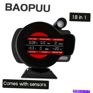 ^R[^[ DO916SfW^_bVxRPMdu[XgQ[W +ZT[ DO916S Digita Dash Speed RPM Water Temp Voltage Oil Pressure Boost Gauge +Sensor