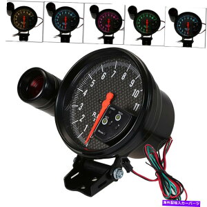^R[^[ 5 "J[{t@Co[tFCX7 LED^R[^[11K RPMVtgCgJ6Q2t^bNQ[W 5" Carbon Fiber Face 7 LED Tachometer 11K RPM Tach Gauge With Shift Light J6Q2