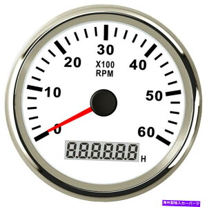 ^R[^[ 85mmzCg^R[^[0-6000RPMK\fB[[GW9-32VDC 85mm White Tachometer 0-6000RPM for Gasoline Diesel Engine 9-32VDC Free Shipping