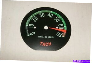^R[^[ Corvette 61-62 6500 Redline Tachemer Face Insert new Corvette 61-62 6500 redline tachometer face insert NEW