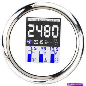 ^R[^[ 85mmh4 in 1 Tft^R[^[dvԃ{[g 85mm Waterproof 4 In 1 TFT Tachometer Water Temp Oil Pressure Voltmeter Car Boat