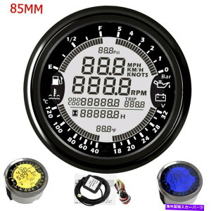 ^R[^[ jo[T85mm 6in1@\Q[WfW^GPSXs[h[^[^R[^[[^[ Universal 85mm 6in1 MultiFunction Gauge Digital GPS Speedometer Tachometer Meter