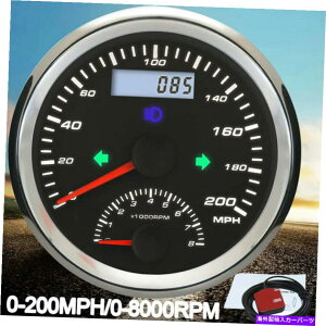 �^�R���[�^�[ 85mm 0-200 mph gps���x�v�̃Q�[�W8000 rpm�^�R���[�^�[��ATV�J�[�{�[�g 85mm 0-200 MPH GPS Speedometer Gauge With 8000 RPM Tachometer for ATV Car Boat�y���s�A���i�z