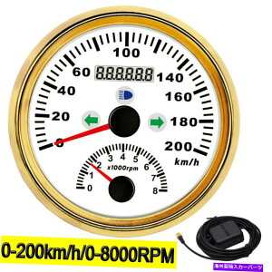 ^R[^[ ^R[^[85mm GPSXs[h[^[0-200km/h/0-8000rpmԃ{[ggbN 85mm GPS speedometer with tachometer 0-200km/h/0-8000RPM For Car Boat Truck