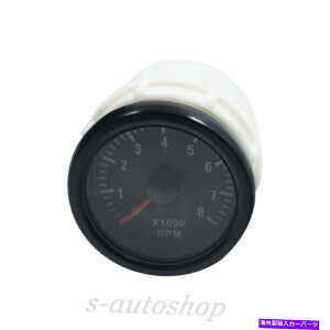 ^R[^[ 2 "52mmubNF0-8ix1000jrpm car^`Q[W[g 2" 52mm Black Tinted 0-8(x1000) RPM Car Transparent Tacho Gauges Meters