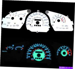 ^R[^[ 97-02tH[hGXR[gw/^bNu[CfBOO[zCgQ[W97 98 99 00 01 02 97-02 Ford Escort w/ Tach Blue Indiglo Glow White Gauges 97 98 99 00 01 02