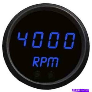 タコメーター Intellitronix M9002B 2-1/16 LEDデジタルタコメーター0-9900 rpmロイヤルブルーブラックB Intellitronix M9002B 2-1/16 LED Digital Tachometer 0-9900 rpm Royal Blue Black B