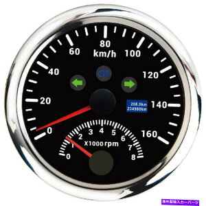 �^�R���[�^�[ 85mm GPS���x�v�Q�[�W0-160km/ h w/ 0-8000rpm�J�[�{�[�g�p�^�R���[�^�[ 85mm GPS Speedometer Gauge 0-160KM/H w/ 0-8000RPM Tachometer for Car Boat�y���s�A���i�z