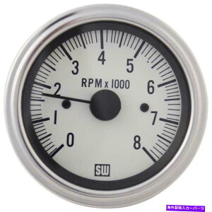 ^R[^[ Stewart Warner 82170-Wht Electric Deluxe TachometerA3-3/8 in Stewart Warner 82170-WHT Electric Deluxe Tachometer, 3-3/8 In