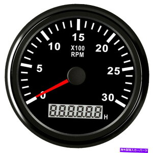 ^R[^[ 85mmi3-3/8 "jKXfB[[GŴ߂̃ubN^R[^[RevJE^[3000RPM 9-32VDC 85mm(3-3/8") Black Tachometer Rev Counter 3000RPM for Gas Diesel Engine 9-32VDC