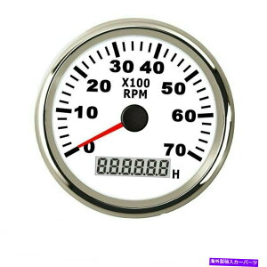 タコメーター 85mm車マリンタコメーターボートゲージデジタル時間メーター防水0-7000rpm 12V 85mm Car Marine Tachometer Boat Gauge Digital Hourmeter Waterproof 0-7000RPM 12V