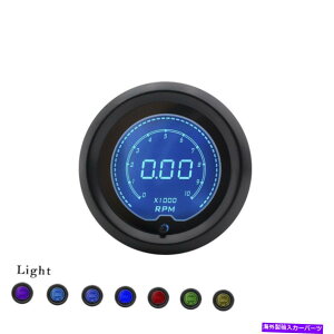 ^R[^[ 2inch 52mmfW^\7Flcd evo rpm^R[^[Q[WJ[[^[ 2inch 52mm Digital Adjustable 7 Color LCD EVO RPM Tachometer Gauge Car Meter