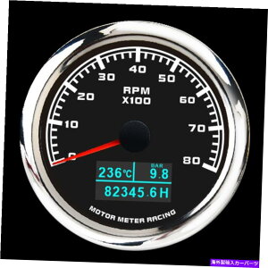 ^R[^[ W Pro 85 mm 4 in 1^R[^[Ɛԃ[^[8000 rpm W PRO 85 mm 4 IN 1 Tachometer with Water Temp Oil Pressure Hour Meter 8000 RPM