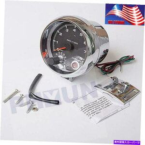 ^R[^[ 3.75 "12VJ[^R[^[Q[W0-8000 rpm 4 6 8V_[GW7FLED 3.75" 12V Car Tachometer Gauge 0-8000 RPM For 4 6 8 Cylinder Engine 7 Colors LED