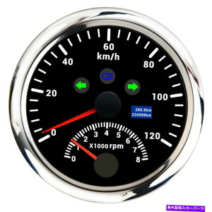 ^R[^[ 85mm gpsXs[h[^[0-120km/h^R[^[Q[W8000rpmpԃ{[ggbN 85mm GPS Speedometer 0-120Km/h with Tachometer Gauge 8000RPM for Car Boat Truck