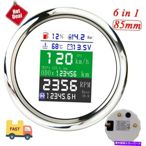 ^R[^[ 85mm}GPSxv^R[^[RxQ[W 85mm Marine GPS Speedometer Tachometer Oil Pressure Fuel Level Water Temp Gauge