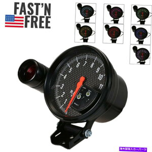 ^R[^[ jo[T5 "7J[J[{t@Co[^R[^[11k rpm tachQ[WVtgCgy7r3 Universal 5" 7 Color Carbon Fiber Tachometer 11K RPM Tach Gauge Shift Light Y7R3
