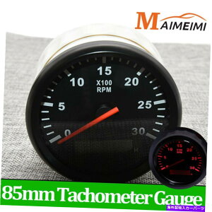 ^R[^[ 85mm}fW^^R[^[3000rpmԃ{[gp̎ԃ[^[tfB[[GW 85mm Marine Digital Tachometer 3000RPM Diesel Engine With Hourmeter For Car Boat