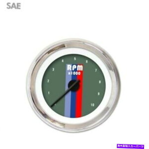 �^�R���[�^�[ �^�R���[�^�[�Q�[�W���B���e�[�W�I�[�g�o�[���A�b�V���A�u���b�N���_���j�[�h���A�N�����g���������O Tachometer Gauge Vintage Autobahn Ash, Black Modern Needles, Chrome Trim Rings�y���s�A��