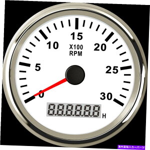 ^R[^[ 85mmh}^R[^[J[{[g^`[^[Q[Wԃ[^[0-3000rpm 85mm Waterproof Marine Tachometer Car Boat Tacho Meter Gauge Hourmeter 0-3000RPM