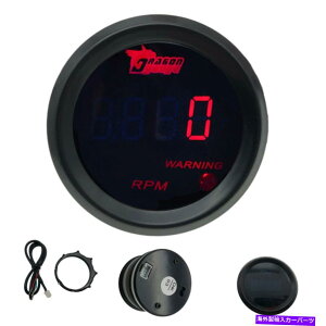 ^R[^[ 2 "52mm Red Digital LED ELEC 0-9999 RPM^R[^[^`Q[WJ[[^[V 2" 52mm Red Digital LED Elec 0-9999 RPM Tachometer Tacho Gauge Car Motor New