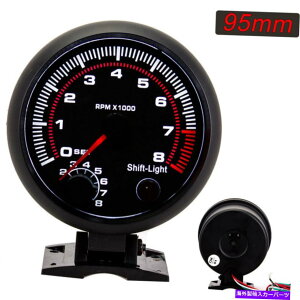^R[^[ 3.75 "/95mmjo[T0-8000rpmԃ^R[^[^`Q[W[^[LEDVtgCg 3.75"/95mm Universal 0-8000RPM Car Tachometer Tacho Gauge Meter LED Shift Light