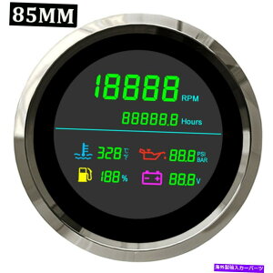 ^R[^[ 85mm LCD 6in 1^R[^[t}`֐Q[W{g 85mm LCD 6in 1 Multi function Gauge with Tachometer Water Temp Oil Pressure Volt