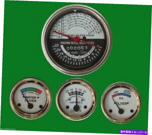 �^�R���[�^�[ Oliver Tractor Super 55 66 67�Q�[�W�L�b�g�i�^�R���[�^�[ +�e���v +�A���y�A +�I�C���j - �z���C�g Oliver Tractor Super 55 66 67 Gauge Kit (Tachometer + Temp + Ampere+ Oil)-White�y���s�A���i�z