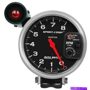 ^R[^[ Autometer Sport-Comp Monster 5inTCY0-8000 rpmAiO^R[^[3905 AutoMeter Sport-Comp Monster 5in Size 0-8000 Rpm Analog Pedestal Tachometer 3905