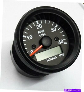 ^R[^[ ^R[^[/ԃ[^[0-4000 RPMI^l[^[MQ[WubNx[ +12VV Tachometer/Hourmeter 0-4000 RPM Alternator Signal Gauge Black Bezel +12V new