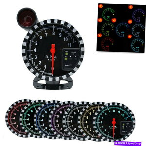 ^R[^[ 12V 5 "LED 11000^R[^[Xebp[Q[Wԃ[^[邢F Car 12V 5" LED 11000 Tachometer Stepper Gauge Auto Meter With Light Color